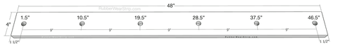 Bolt pattern 48": 1.5 - 10.5 - 19.5