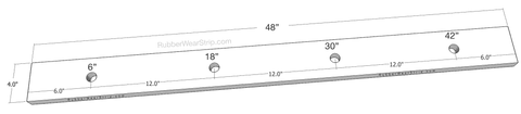 Bolt pattern 48": 6 - 18 - 30