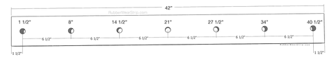 Bolt Pattern 42": 1.5 - 8 - 14.5