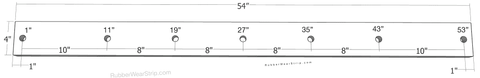 Bolt pattern 54": 1 - 11 - 19