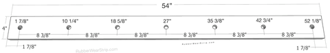 Bolt pattern 54": 1.875 - 10.25 - 18.625
